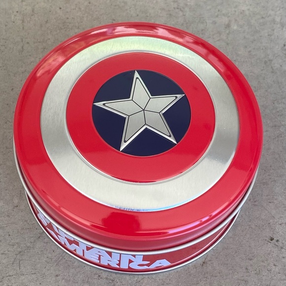 Marvel Other - Marvel Captain America Shield Empty Tin
Brand new
